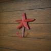 Starfish Wall Hook Metal Wall Hanger Towel Hook Colonial Red or Pick Color view 3