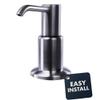 Nantucket Sinks Dish or Hand Soap Dispenser for Kitchen Sink Brushed Nickel, with Pump, 16 oz PVC Reservoir for Liquid, Removable Head Easy Refill, No Mess NSSD-BN view 1