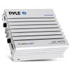 Pyle 2.1 Bluetooth Marine Amplifier Receiver - Waterproof 4 Channel Wireless Bridgeable Audio Amp for Stereo Speaker with 400W Power Dual MOSFET Supply, GAIN Level & LED Indicator, Black - PLMRA410BT view 1
