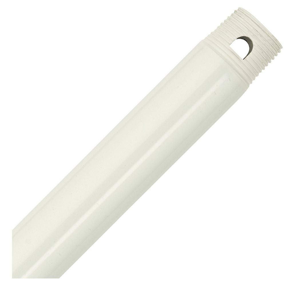 Monte Carlo DR36RZW Indoor/Outdoor Ceiling Fan Downrod 36-Inch, Rubberized White