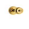 Grandeur 820190 Circulaire Rosette Privacy with Bouton Knob in Polished Brass, Privacy - 2.375 view 1