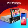 Single-Din-Touchscreen-Radio,Carplay&Android Auto,Car-Stereo-with Backup Camera Bluetooth/FM/RDS Radio/Type-C/USB/SD/MP4/MP5 Player EZoneTronics view 2