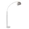 Adesso Floor Lamp, Brushed Steel & Marble, Adjustable 3-Way, 78 view 1