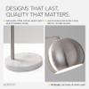 Adesso Floor Lamp, Brushed Steel & Marble, Adjustable 3-Way, 78 view 4