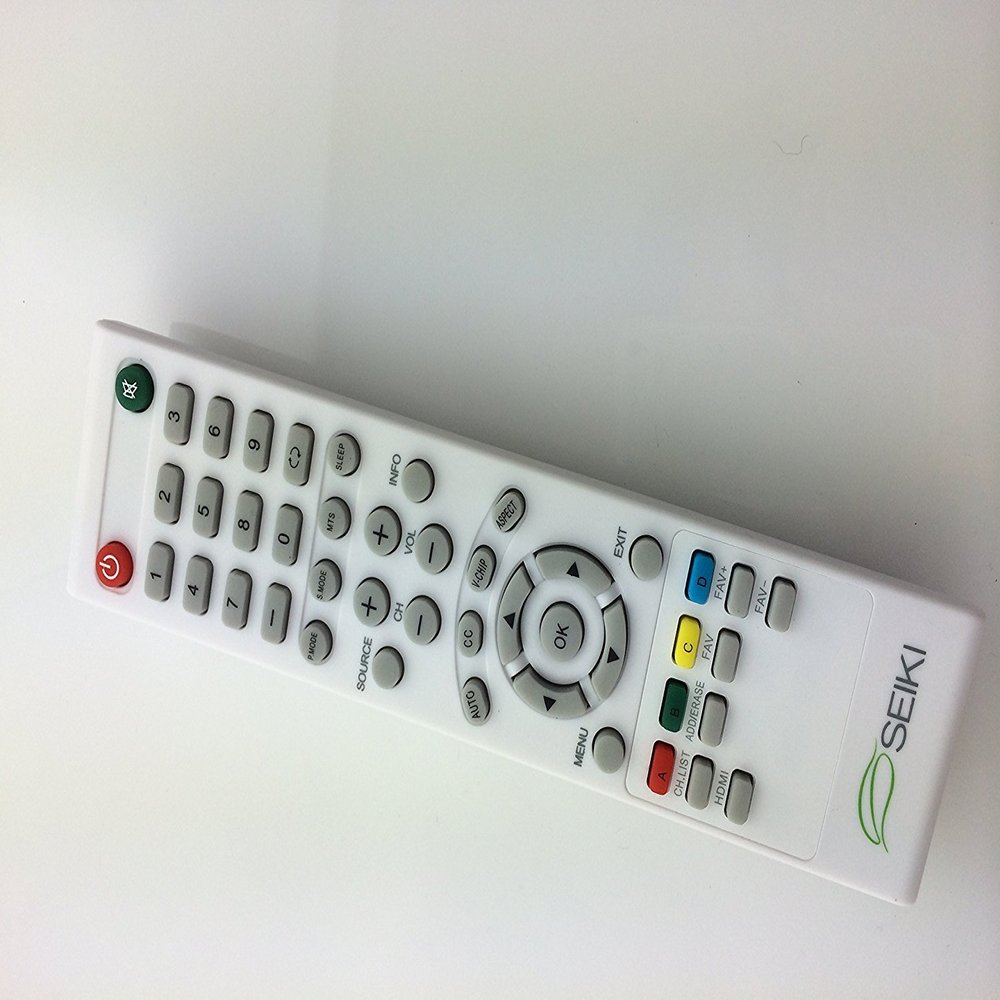 USARMT New Replaced Seiki White Color Remote for SE24FE01-W SC552GS SE421TT SE241TS SC552GS SE421TT SE241TS SC461TS LE-39GJ05 SE55GY19 SE65UY04 SE22FE01 SE65GY25 SE40FY27 SE32FY22