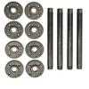 Homedecorandsuch Industrial Pipe Table Legs 10" - 4 Pack Perfect for: Coffee Tables, Metal Table Legs, Side Table, Bench, Shelf, Night Stand - Industrial Quality 1/2" Pipe Hairpin Legs view 1