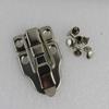 WellieSTR 5 Units Toggle case Catch Boxes Chest Trunk Tool Box Suitcase Closure Clasp Latch with Rivets (Silver) view 1