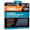 Fandeli | Waterproof Sandpaper | 1500 Grit | 25 Sheets 9'' x 11'' | For Car Polishing, Wooden Furniture Sanding and Metal Sanding | Water Resistant view 1