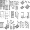 Build queen Murphy bed with pre-made interior panel 4-panel door style, woodwoking plans- Design 1QDWB view 2