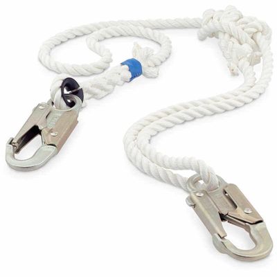 New England Ropes Adjustable Lanyard, 3' to 6'