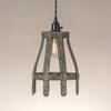 The King's Bay Country Style Picket Fence Pendant Light with Aged Finish view 1