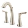 Pfister Weller Widespread Bathroom Sink Faucet 3 Hole Double Handle Brushed Nickel Vanity Faucet with Pop-Up Drain Assembly WaterSense Certified Leak-Free LG49WR0K view 1