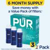 PUR Plus Water Filter Replacement for Pitchers & Dispensers, 6-Month Supply, 3 Count, Blue (PPF951K3) view 2