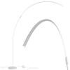 Brightech Sparq Arc Floor Lamp - Sleek, Minimalist Curved LED Standing Lamp for Living Room, Office Desk, Arches Over Bed and Sofa for Reading, Bright & Dimmable Task Light - Silver view 1