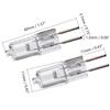Othmro 2Pcs Halogen Bulbs, 50W 24V Halogen Light Bulbs, 3000K Lighting Bulbs, G5.3 Light Bulbs Soft White Under Cabinet Puck Lighting Replacements for Chandeliers Track Lighting Lamp view 2