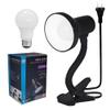 Xtricity LED Clip on Desk Lamp with 360 Flexible Gooseneck, Reading Light for Bed Headboard 6W A19 Bulb Included, 120V, On/Off Switch, 10.25 Height Table Lamp with Black Finish view 1