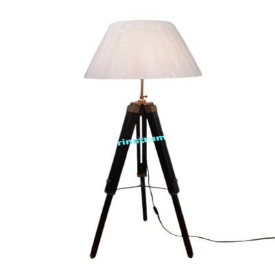 THOR INSTRUMENTS Vintage Designer Black Tripod Floor Lamp Nautical Floor Lamp Home Decor Lamp Rustic Vintage Home Decor Gifts