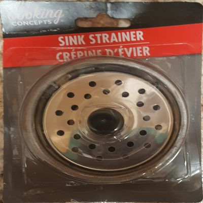 Cooking Concepts Metal Modern Silver Sink Strainer
