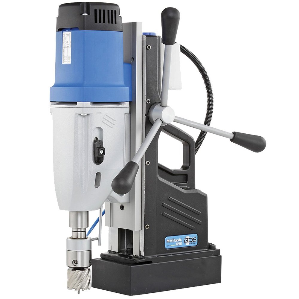CS Unitec | MABasic 850 | Four-Gear Portable Magnetic Drill Press.1,800 Watts, 110 Volts, Hole Capacity up to 3-1/16" Diameter and 10" Stroke, Powerful, Reliable - Made in Germany