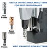 CS Unitec | MABasic 850 | Four-Gear Portable Magnetic Drill Press.1,800 Watts, 110 Volts, Hole Capacity up to 3-1/16" Diameter and 10" Stroke, Powerful, Reliable - Made in Germany view 4