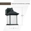 Generation Lighting 89101-12 Transitional One Light Outdoor Wall Lantern from Seagull - Wynfield Collection in Black Finish, 100 Total Watts, 9.75 Inch Height, 6 Inch Wide view 3