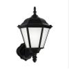 Generation Lighting 89941-12 89941-12 Transitional One Light Outdoor Wall Lantern from Seagull Bakersville Collection in Black Finish, 17 Inch Height, 7.75 Inch Wide view 1