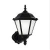 Generation Lighting 89941-12 89941-12 Transitional One Light Outdoor Wall Lantern from Seagull Bakersville Collection in Black Finish, 17 Inch Height, 7.75 Inch Wide view 3