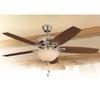 Harbor Breeze COASTAL CREEK 52-in Brushed Nickel Downrod or Close Mount Indoor Ceiling Fan with Light Kit view 4