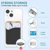 SHANSHUI Card Holder for Phone, Adhesive Phone Wallet Credit ID Business Card Holder Silicone Pocket Stick on Compatible with iPhone & All Smartphones 5 Pack view 3