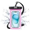 JOTO Up to 7" Universal Waterproof Phone Case for iPhone 17 Air 16 15 14 13 12 11 Plus Pro Max, IPX8 Cellphone Dry Bag XR X SE, Galaxy S23 S22 S21 S20+ S20 S10 Plus Note, Pixel -Pink view 1