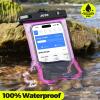 JOTO Up to 7" Universal Waterproof Phone Case for iPhone 17 Air 16 15 14 13 12 11 Plus Pro Max, IPX8 Cellphone Dry Bag XR X SE, Galaxy S23 S22 S21 S20+ S20 S10 Plus Note, Pixel -Pink view 2