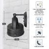 DESIGNERS FOUNTAIN Portland Outdoor Light Fixture, 8 Inch Exterior Wall Lantern Sconce for Front Door, Patio and Porch, Weathered Pewter, 33121-WP view 4