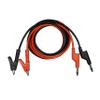 AST Labs Test Lead Banana Plug Stackable to Alligator Clip Heavy Duty 39" view 1