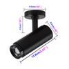 LUMINTURS Zoomable Lighting Focusing Picture Light SpotLight Wall Project Focus Lamp Beam-Angle Adjustable Fixture Light 5 watts Black Warm white view 2