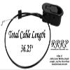 Aluminum Metal Pull Recliner Handle 4-3/8" by 2-5/8" with Cable that has a S/Z Hook Exposed Cable Length (4.75") Total Length is Medium at 36.25 view 4