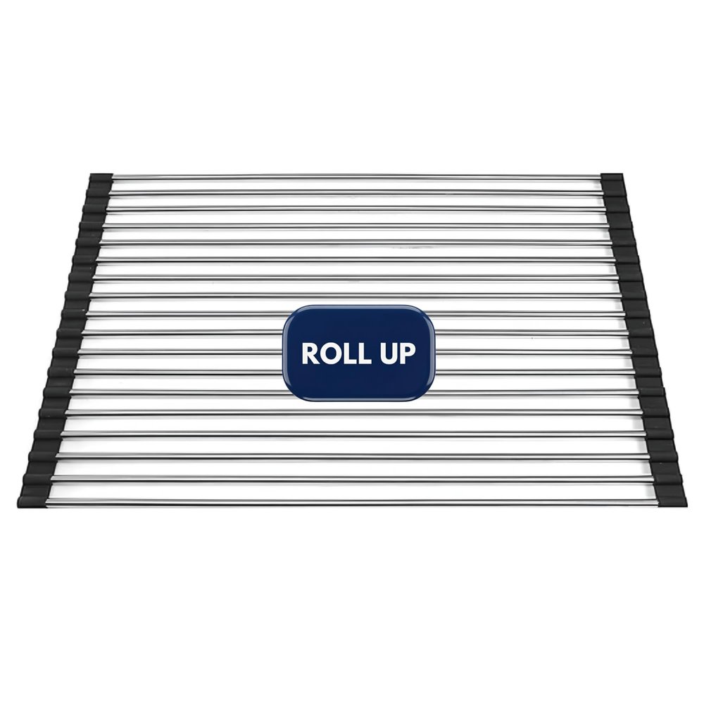 Nantucket Sinks RUM Roll Up Dish Drying Rack Over The Sink, Foldable