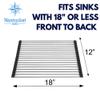 Nantucket Sinks RUM Roll Up Dish Drying Rack Over The Sink, Foldable view 2