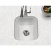 Houzer Porcela Mint Porcelain Enamel Steel Kitchen Sink: 17 Inch Undermount Single Bowl Sink, Durable & Versatile, Essential for Home and Apartment: PCB-1750 MT view 2