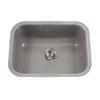 Houzer PCS-2500 SL 23 Inch Porcel Enamel Steel Kitchen Sink, Undermount, Single Bowl, Non Porous Surface Impervious to Cracks and Chips, Cabinet Compatibility, Slate view 1