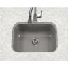 Houzer PCS-2500 SL 23 Inch Porcel Enamel Steel Kitchen Sink, Undermount, Single Bowl, Non Porous Surface Impervious to Cracks and Chips, Cabinet Compatibility, Slate view 4