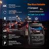 REXING V1 - 4K Ultra HD Car Dash Cam 2.4" LCD Screen, Wi-Fi, 170 Wide Angle Dashboard Camera Recorder with G-Sensor, WDR, Loop Recording, Supercapacitor, Mobile App, 256GB Supported view 2