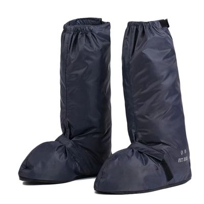 Tall Canister Thick Flat Heel Shoe Covers Rainproof Resin Non-slip Shoe Covers Sand Prevention (L)