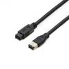 PASOW FireWire 800 to 400 9 to 6 pin Cable (9pin 6pin) 6FT, IEEE 1394 Firewire 800 9-pin/6-pin Cable 6 Feet(9 pin to 6 pin) view 1