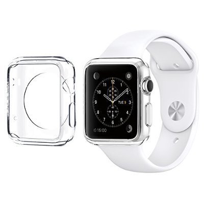 Apple Watch Case, Surpass? [Ultra-Thin] Apple Watch 42mm Case [Liquid Crystal] TPU Soft Case for Apple Watch 42mm (2015) - Crystal Clear