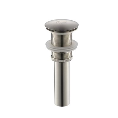 RIVUSS PU-100-BN Solid Brass Pop-Up Drain, Brushed Nickel
