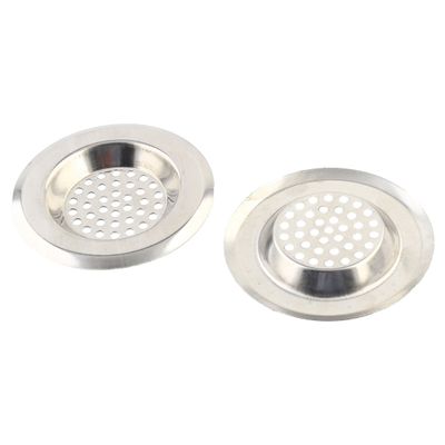 uxcell Metal Bathroom Round Sink Basin Garbage Strainer Stopper 3.4cm Internal Dia 2 PCS