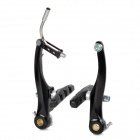 TX117 Replacement Aluminum Alloy V-Brake Set for Mountain Bike - Black (2 PCS)