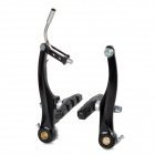TX117 Replacement Aluminum Alloy V-Brake Set for Mountain Bike - Black (2 PCS)