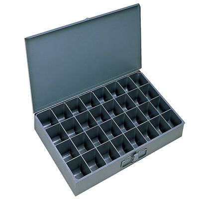 DURHAM Compartment Box - 13-1/4 x9-1/4 x2" - (16) Compartments - With Fixed Dividers