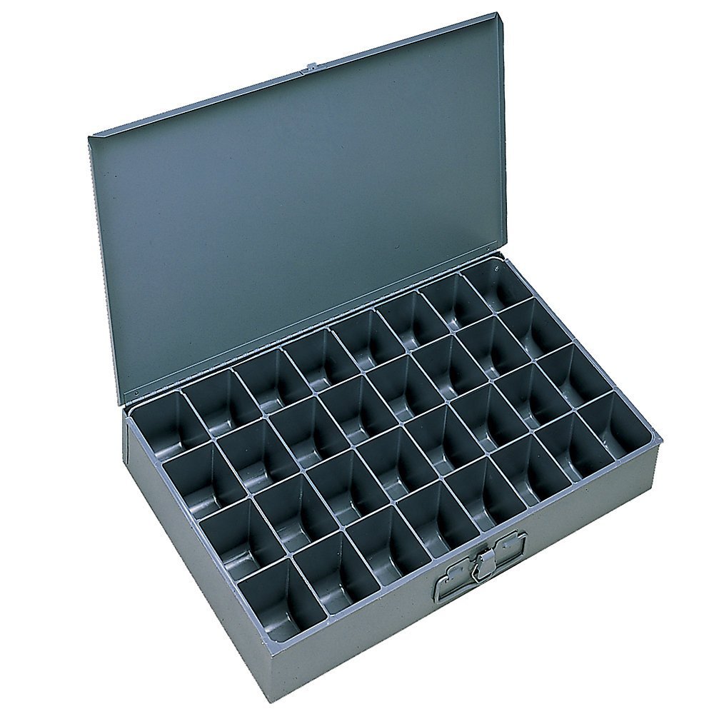 DURHAM Compartment Box - 13-1/4 x9-1/4 x2" - (16) Compartments - With Fixed Dividers